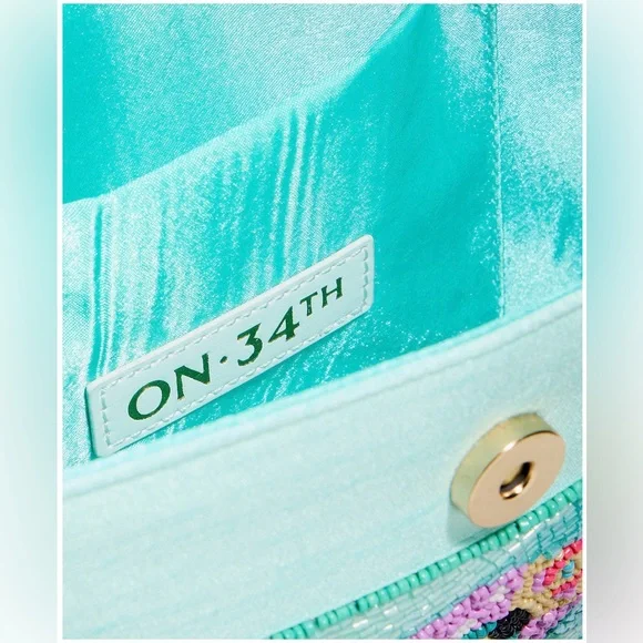 👙 🏊‍♀️ Viral NEW Beaded Aqua Shoulder Bag 🏖️ - Picture 4 of 7